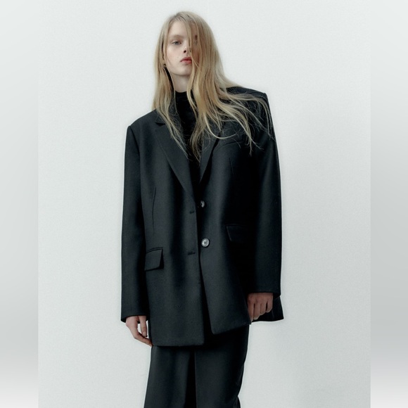 Zara Jackets & Blazers - New with tag Zara oversized wool blend blazer